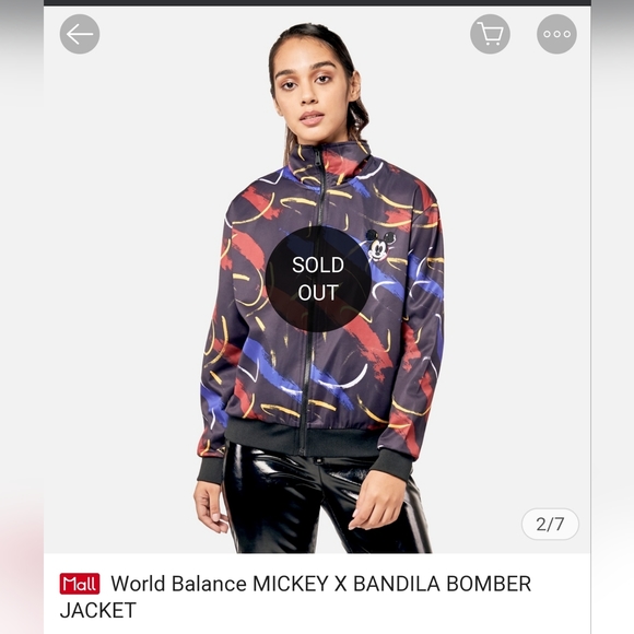Wold Balance Mickey x Bandilla Bomber Jacket XXl - Picture 5 of 5